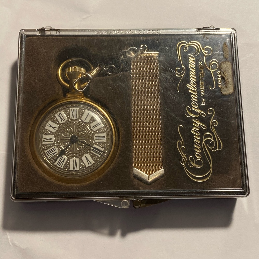 WestClox Country Gentleman PocketWatch In Case